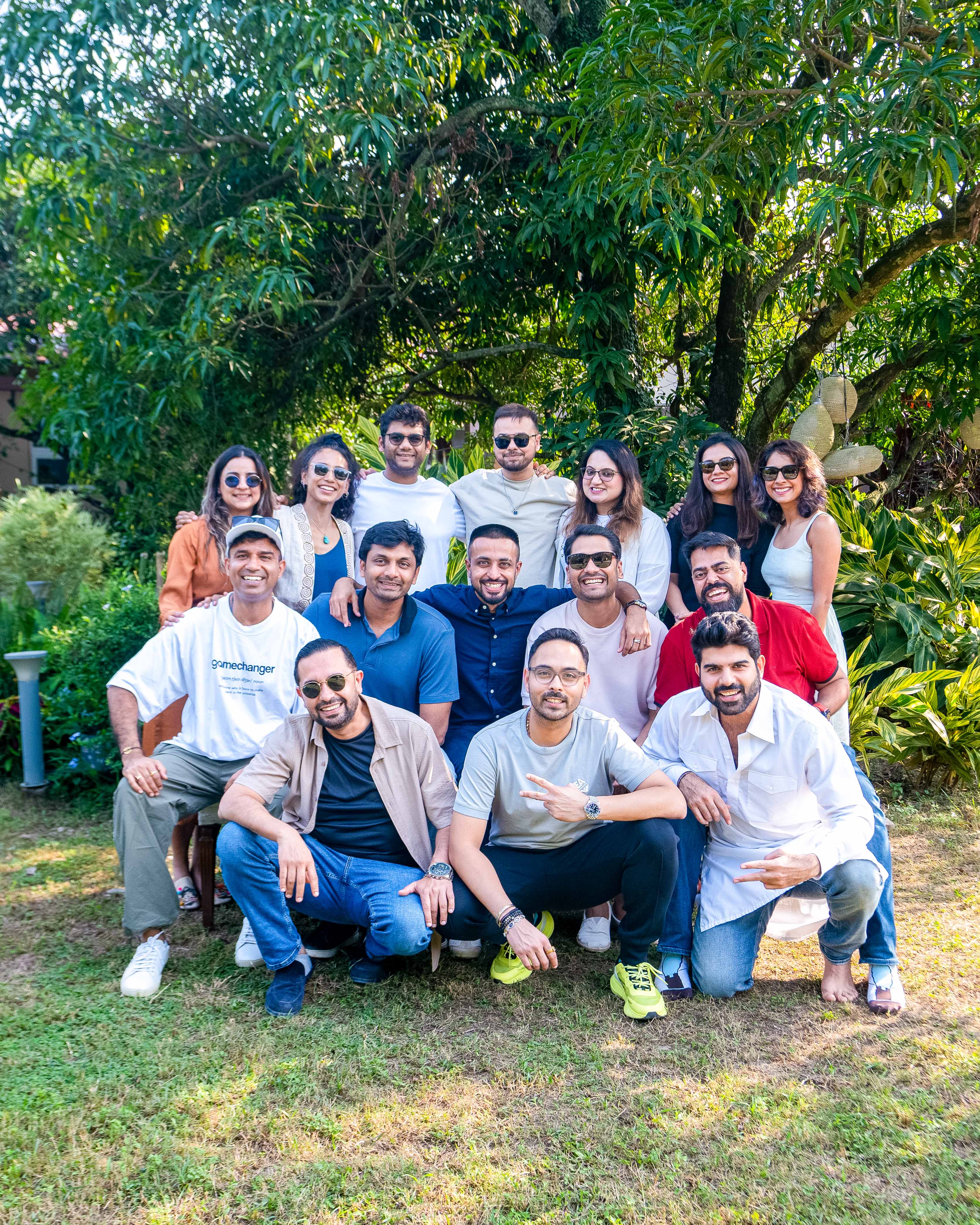Leadership Retreat — team cohort in the orchard